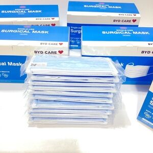 Face Masks 4 Boxes BYD Care Face Masks 50 pcs Each Box New Expired